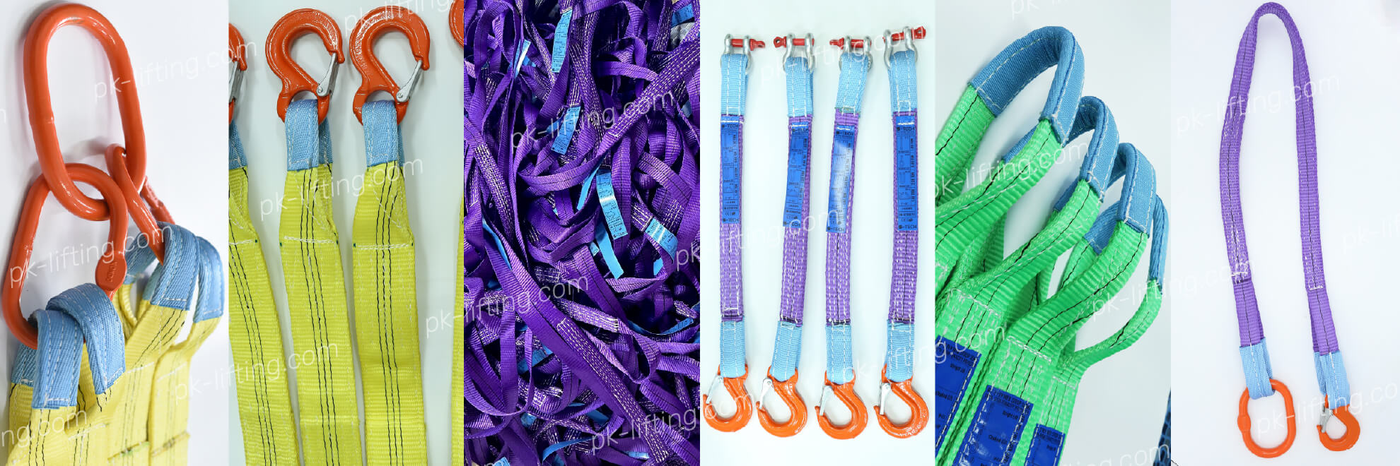 สลิงผ้าใบสำหรับงานยกของและยกเครื่องจักร ใช้งานร่วมกับเครนและรอก